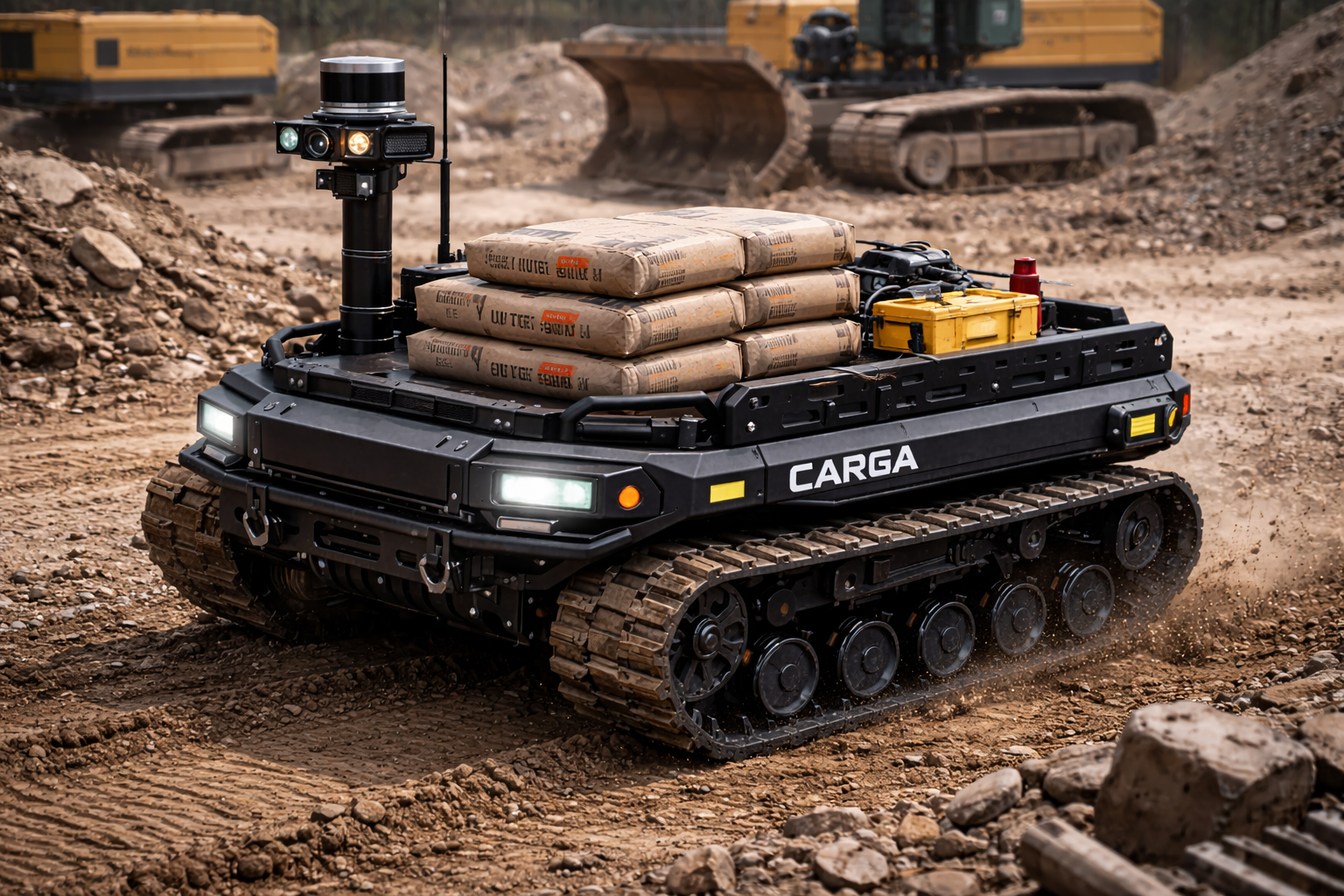 CARGA carrying construction materials on a job site