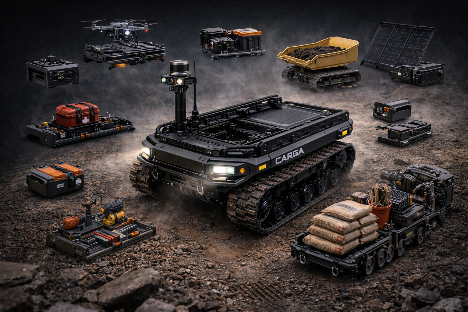 CARGA platform ecosystem with multiple modular payload concepts